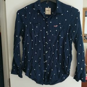 Hollister dress top button up real side pockets ☮️